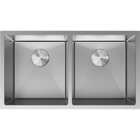 Mexen Binox chiuvetă din oțel inoxidabil cu 2 cuve 800 x 450 mm, inox - 6421802000-01