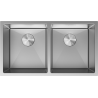 Mexen Binox chiuvetă din oțel inoxidabil cu 2 cuve 800 x 450 mm, inox - 6421802000-01