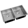 Mexen Binox chiuvetă de oțel inoxidabil cu 2 compartimente 800 x 450 mm, inox HC - 6421802000-01HC