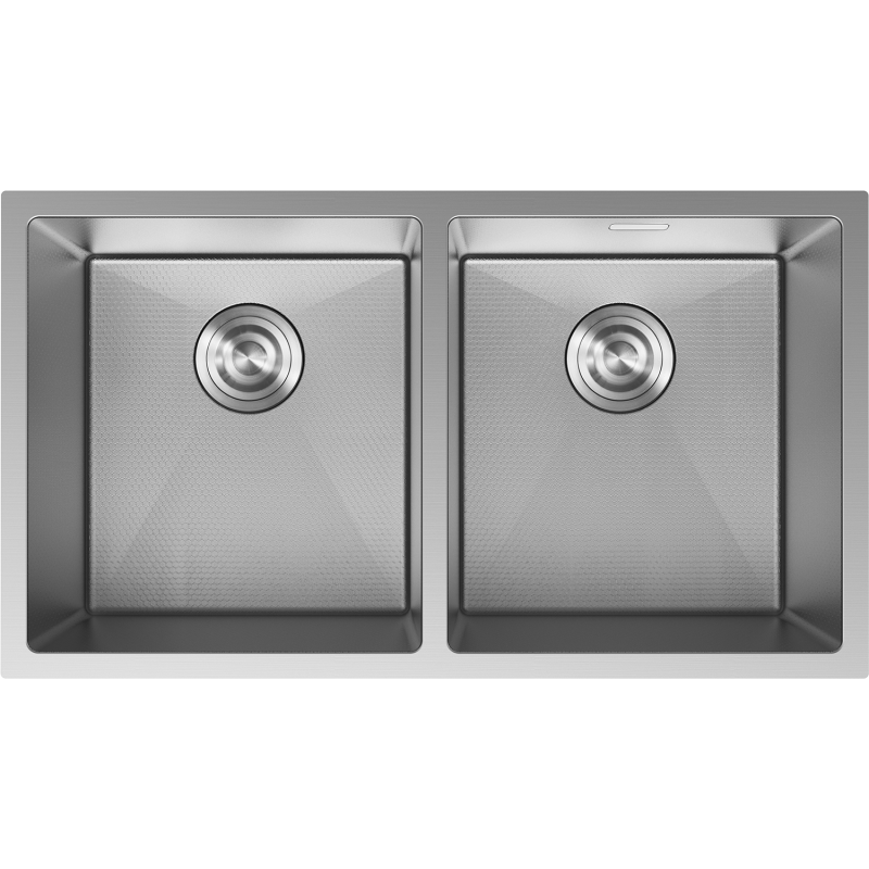 Mexen Binox chiuvetă din oțel 2 compartimente 800 x 450 mm, inox HC - 6421802000-01HC