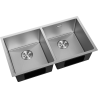 Mexen Binox chiuvetă de oțel inoxidabil cu 2 compartimente 800 x 450 mm, inox HC - 6421802000-01HC
