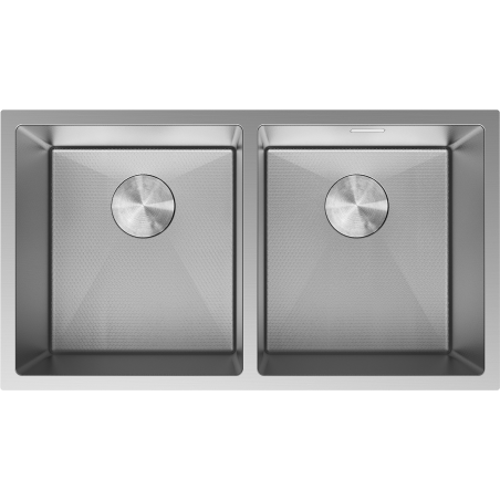 Mexen Binox chiuvetă de oțel inoxidabil cu 2 compartimente 800 x 450 mm, inox HC - 6421802000-01HC