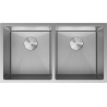 Mexen Binox 2 kamrás rozsdamentes acél mosogató 800 x 450 mm, inox HC - 6421802000-01HC
