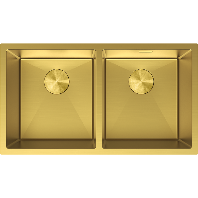 Mexen Binox kéttálcás acél mosogató 800 x 450 mm, arany - 6421802000-55