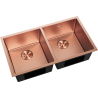 Mexen Binox chiuvetă din oțel inoxidabil cu 2 compartimente 800 x 450 mm, cupru - 6421802000-65