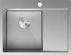 Mexen Exar chiuvetă de oțel inoxidabil 1 compartiment cu scurgător stânga 620 x 480 mm, inox HC - 6431621005L-01HC