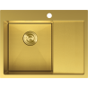 Mexen Exar chiuvetă din oțel inoxidabil cu o singură cuvă și scurgător stânga 620 x 480 mm, auriu HC - 6431621005L-55HC