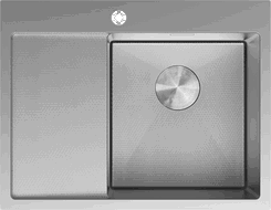 Mexen Exar chiuvetă din oțel 1-cameră cu picurător dreapta 620 x 480 mm, inox HC - 6432621005P-01HC