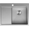 Mexen Exar chiuvetă din oțel 1-cameră cu picurător dreapta 620 x 480 mm, inox HC - 6432621005P-01HC