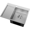 Mexen Exar chiuvetă din oțel 1-cameră cu picurător dreapta 620 x 480 mm, inox HC - 6432621005P-01HC