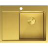 Mexen Exar egymedencés acél mosogatótálca csepegtetővel, jobb oldali 620 x 480 mm, arany HC - 6432621005P-55HC