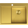 Mexen Exar chiuvetă din oțel 1-cameră cu picurător, dreapta 620 x 480 mm, auriu HC - 6432621005P-55HC