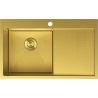 Mexen Exar chiuvetă din oțel inoxidabil, 1 compartiment cu scurgător stânga 780 x 480 mm, auriu HC - 6433781010L-55HC