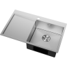 Mexen Exar chiuvetă din oțel inoxidabil cu 1 compartiment și scurgător dreapta 780 x 480 mm, inox - 6434781010P-01