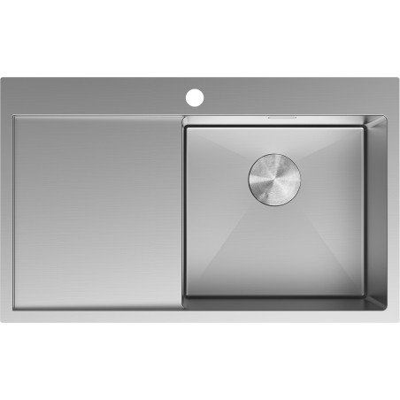 Mexen Exar chiuvetă din oțel inoxidabil cu 1 compartiment și scurgător dreapta 780 x 480 mm, inox - 6434781010P-01