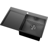 Mexen Exar chiuvetă din oțel inoxidabil cu 1 cuvă și scurgător dreapta 780 x 480 mm, negru - 6434781010P-70