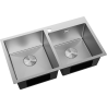 Mexen Xorin dupla acélmosogató 780 x 450 mm, inox - 6441782000-01