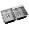 Mexen Xorin dupla acélmosogató 780 x 450 mm, inox - 6441782000-01