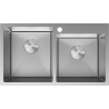 Mexen Xorin dupla acélmosogató 780 x 450 mm, inox - 6441782000-01