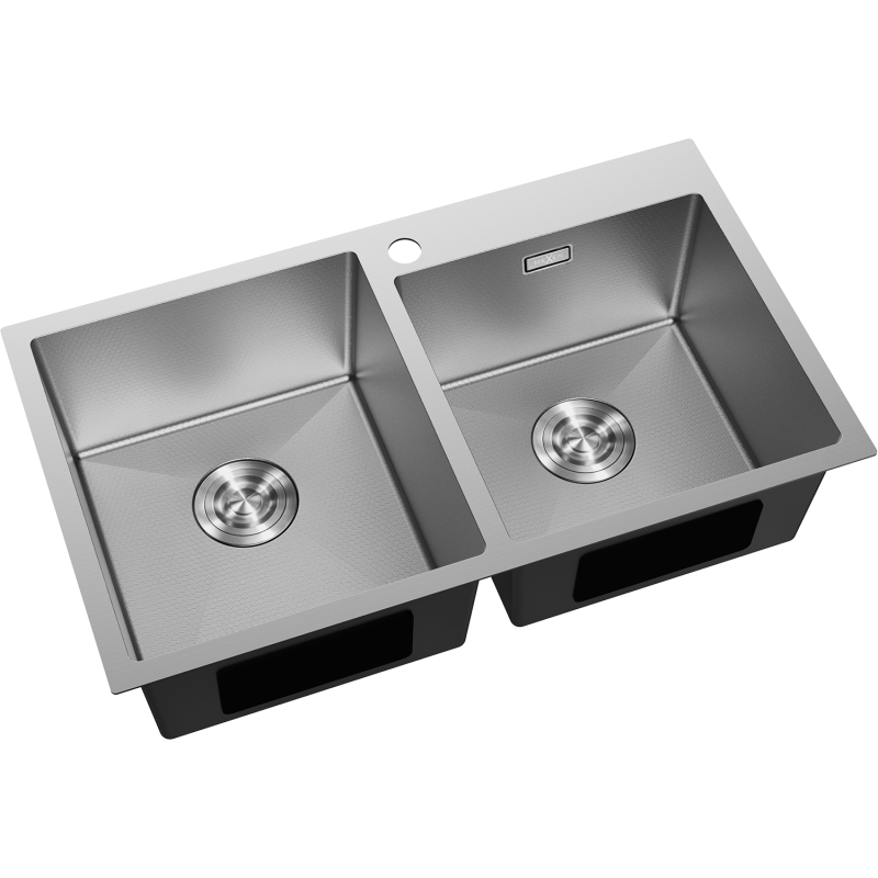Mexen Xorin 780 x 450 mm-es 2 rekeszes acél mosogatótálca, inox HC - 6441782000-01HC
