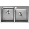 Mexen Xorin chiuvetă din oțel cu 2 compartimente 780 x 450 mm, inox HC - 6441782000-01HC
