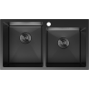 Mexen Xorin chiuvetă de bucătărie din oțel cu 2 compartimente 780 x 450 mm, negru - 6441782000-70