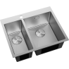 Mexen Flexo chiuvetă din oțel inoxidabil 1.5 camere 610 x 510 mm, inox - 6446611500-01