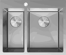 Mexen Flexo chiuvetă de oțel inoxidabil 1.5-camere 610 x 510 mm, inox - 6446611500-01