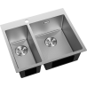 Mexen Flexo chiuvetă de oțel inoxidabil cu 1,5 compartimente 610 x 510 mm, inox HC - 6446611500-01HC