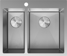 Mexen Flexo acél mosogató 1,5-medencés 610 x 510 mm, inox HC - 6446611500-01HC