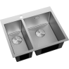 Mexen Flexo chiuvetă de oțel inoxidabil cu 1,5 compartimente 610 x 510 mm, inox HC - 6446611500-01HC