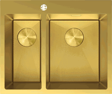 Mexen Flexo rozsdamentes mosogató 1,5 rekeszes 610 x 510 mm, arany HC - 6446611500-55HC