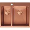 Mexen Flexo acél mosogató 1,5 rekeszes 610 x 510 mm, réz HC - 6446611500-65HC