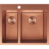 Mexen Flexo acél mosogató 1,5 rekeszes 610 x 510 mm, réz HC - 6446611500-65HC