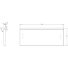 Mexen Orio dulap pentru lavoar 50 cm, 1 sertar, negru mat - 91A10-05023-1-BF71