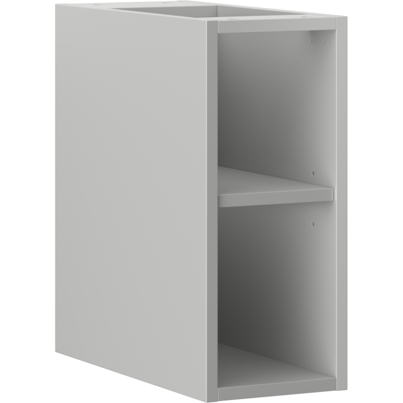 Mexen Box-A nyitott szekrény polccal 20 cm, szürke matt - 91AX2-0200-470-0-62