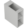 Mexen Box-A nyitott szekrény polccal 20 cm, szürke matt - 91AX2-0200-470-0-62
