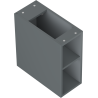 Mexen Box-A dulap deschis cu raft 20 cm, grafit mat - 91AX2-0200-470-0-66