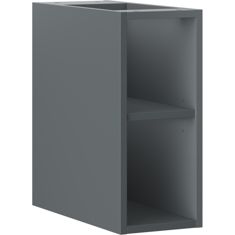 Mexen Box-A nyitott szekrény polccal 20 cm, grafit matt - 91AX2-0200-470-0-66