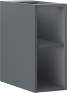 Mexen Box-A nyitott szekrény polccal 20 cm, grafit matt - 91AX2-0200-470-0-66