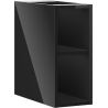 Mexen Box-A dulap deschis cu raft 20 cm, negru lucios - 91AX2-0200-470-0-70