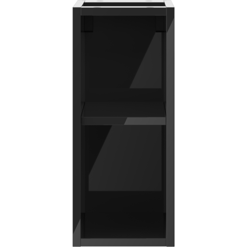 Mexen Box-A dulap deschis cu raft 20 cm, negru lucios - 91AX2-0200-470-0-70