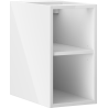 Mexen Box-A dulap deschis cu raft 25 cm, alb lucios - 91AX2-0250-470-0-00