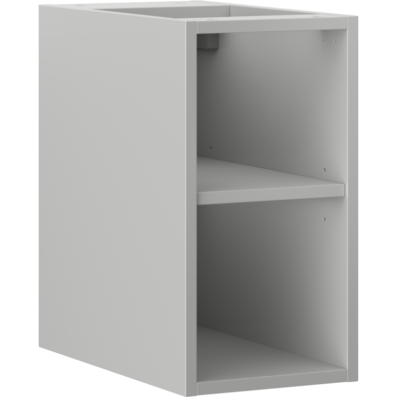 Mexen Box-A nyitott szekrény polccal 25 cm, szürke matt - 91AX2-0250-470-0-62
