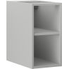 Mexen Box-A nyitott szekrény polccal 25 cm, szürke matt - 91AX2-0250-470-0-62