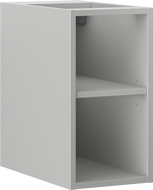 Mexen Box-A nyitott szekrény polccal 25 cm, szürke matt - 91AX2-0250-470-0-62