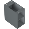 Mexen Box-A dulap deschis cu raft 25 cm, grafit mat - 91AX2-0250-470-0-66
