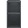 Mexen Box-A dulap deschis cu raft 25 cm, grafit mat - 91AX2-0250-470-0-66