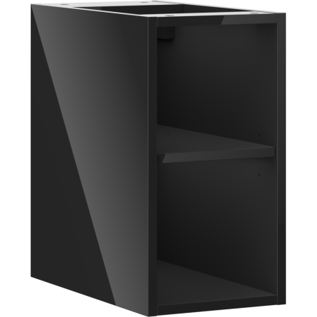 Mexen Box-A dulap deschis cu raft 25 cm, negru lucios - 91AX2-0250-470-0-70