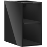 Mexen Box-A dulap deschis cu raft 25 cm, negru lucios - 91AX2-0250-470-0-70